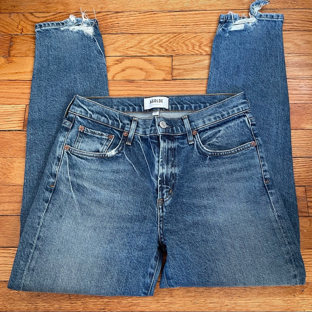 AGOLDE Toni Mid Rise Straight Jeans Size 27